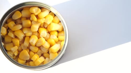 Canned Sweet Corn Close Up