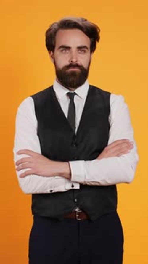Vertical Video Restaurant Waiter Strikes Optimism
