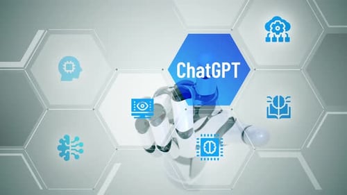 ChatGpt chat gpt Animação em tela sensível ao toque
