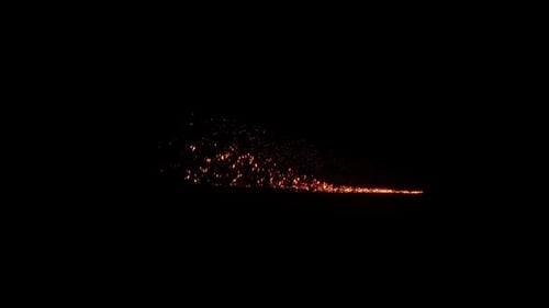 Dynamic Fiery Sparkle Trail Transition Effect