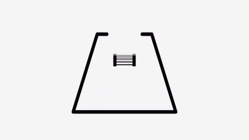 Flache Schwimmbad-Symbolanimation mit Seamless Loop und Alpha