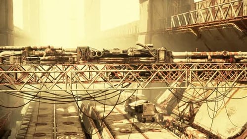 Abandoned Oil Terminal Shows Signs of Decay and Neglect in a Desolate Setting