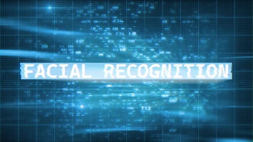 Arrière-plans de reconnaissance faciale de haute technologie V 07