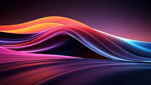 Abstract, vibrant, flowing, dynamic, colorful design