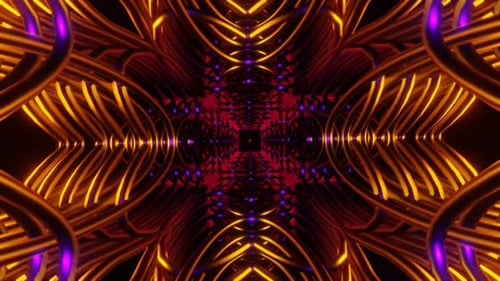 Disco Strobe Lights in Neon Flash Within This VJ Loop