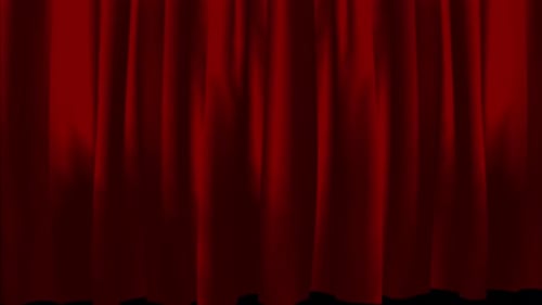 Elegant Red Stage Curtains Opening Closing Transition