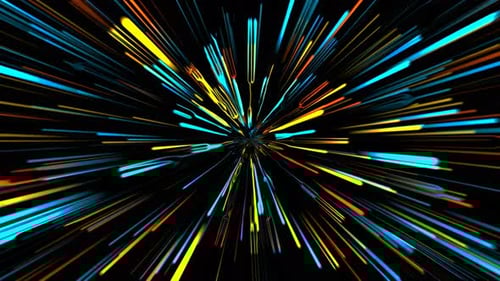 Abstract Speed Neon Glass Light Lines Background Loop