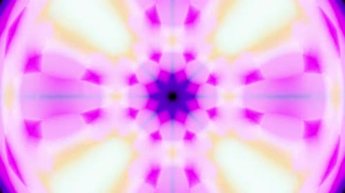 Vibrant Abstract Kaleidoscope Motion Background Loop