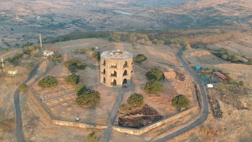 Mahel de Chandbiwi, palais Chand Bibi à Ahmednagar, Inde - structure en pierre octale - Histoire de l'Inde |