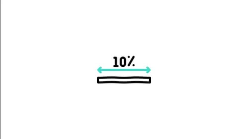 Animated Percentage Line Measurement Flat Design
