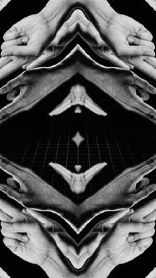 Abstract Geometric Hand Pattern Animation