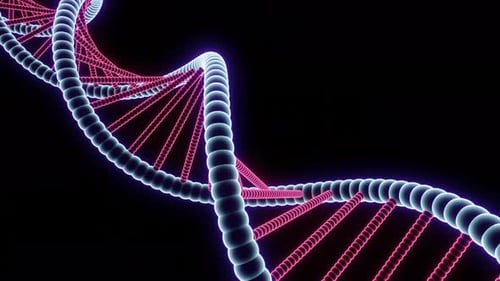 Beautiful Moving Spiral with DNA
