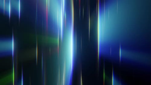 Abstract Neon Vertical Light Streaks Seamless Loop Background