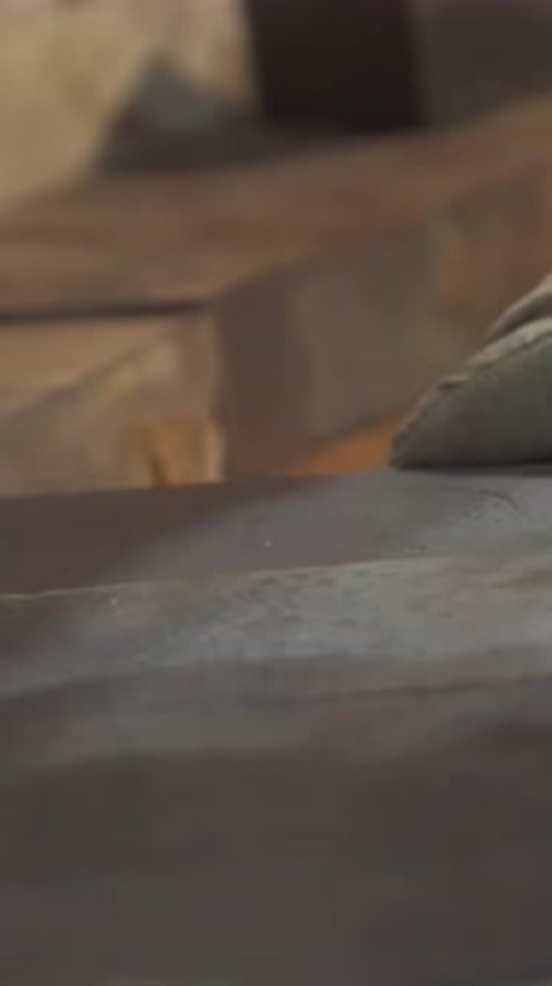 A Close Up Shot of Feet Positioned on Stone Steps Wearing Vintage Leather Boots and Style Stock Clip