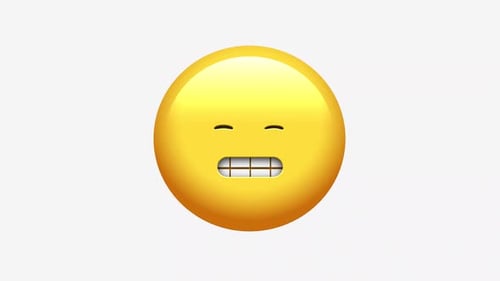 Grimacing Face Emoji Animation