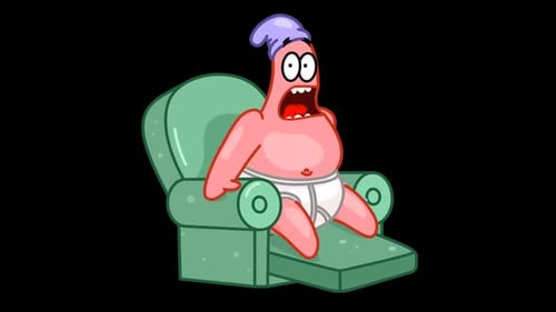 Emoji animé Patrick se réveillant
