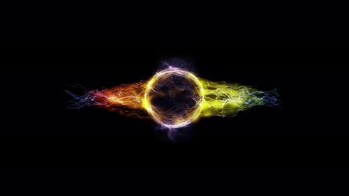 Glühender Energieball