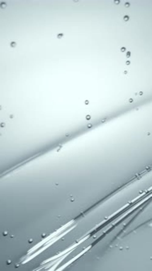 Clear Water Bubbles and Liquid Flow Abstract Background