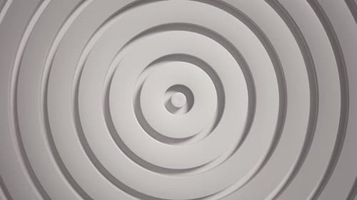 Modern concentric circle design with smooth gray tones