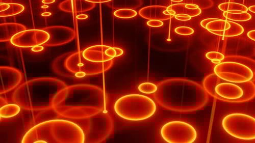 Orange Neonpuddles Background Loop Animation In 1080Hd