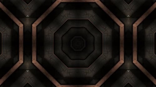 Achteckiges Holz-Puzzlemuster