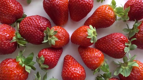 Closeup view of ripe strawberry