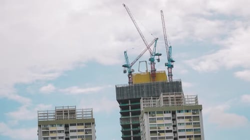 Skyscraper Construction Site Timelapse
