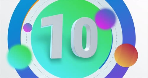 Modern Abstract Countdown Timer Animation