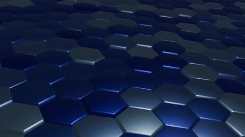 Hexagon Geometric Surface Loop. clean minimal hexagonal grid pattern.