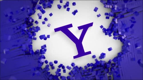 Dynamic Geometric Cubes Breaking Apart Logo Reveal