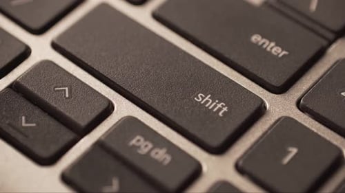 Close Up of Computer Keyboard Keys