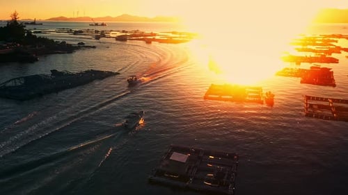 Aerial Top view of a transparent blue sea with beautiful waves at sunny day in summer. air of ocean