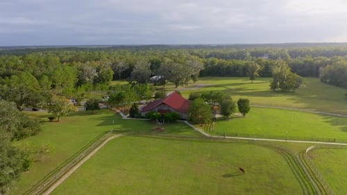 Aerial View of Vintage Farms Wedding and Event Venue in Ocala, Florida