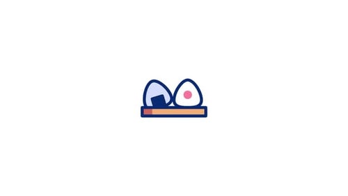 Animiertes Onigiri-Symbol