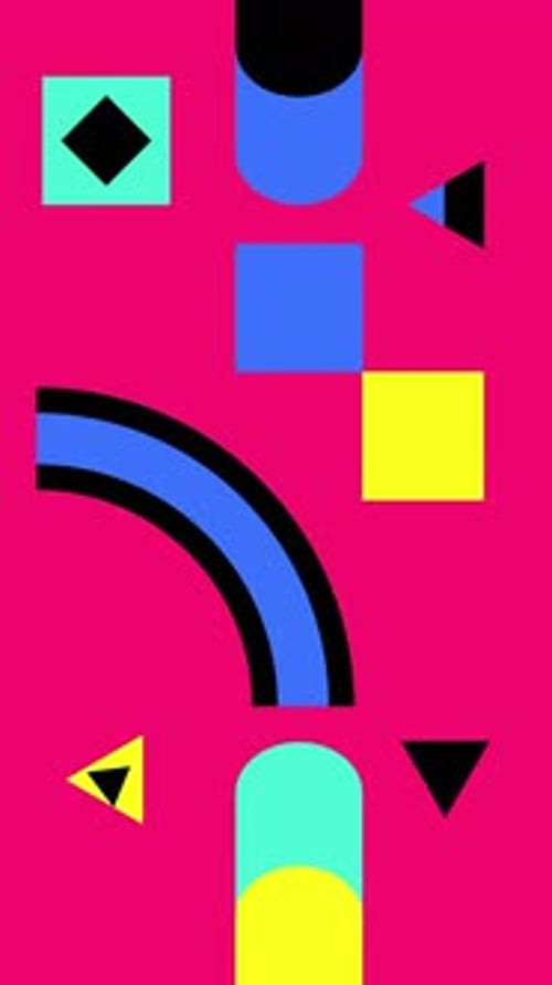 Abstract Loop Geometric Motion Design Geometric Shape Animation in Bright Colors Resolution Animated