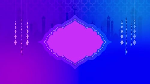 Elegant Islamic Festival Decorative Frame Motion Background