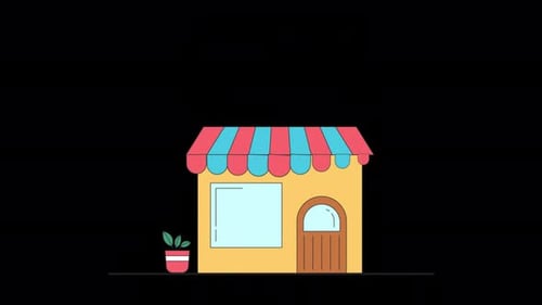 Online-Shop für 2D-Flachanimation Alphakanal 4K