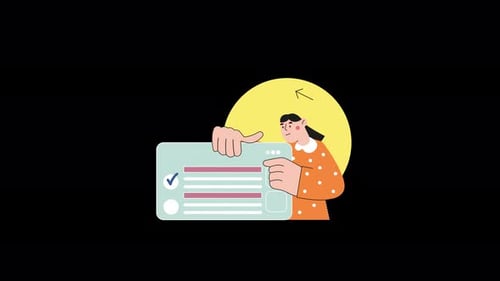 Femme créative tenant une liste avec un fond lumineux.