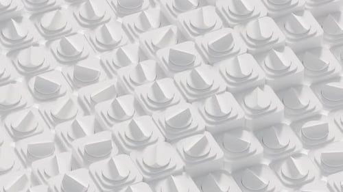 Animation de boucle 3D géométrique ondulée
