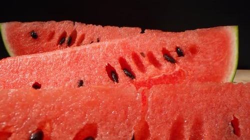 Watermelon in macro video