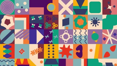 Geometrischer animierter Hintergrund