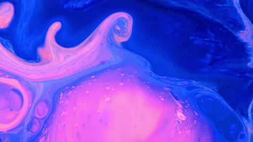 Swirling Pink and Blue Abstract Background