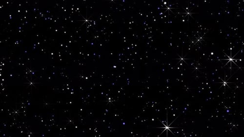 White Particle Glitter Background Loop V8