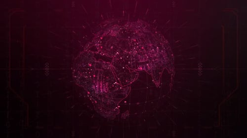 Technology Globe Motion Animated