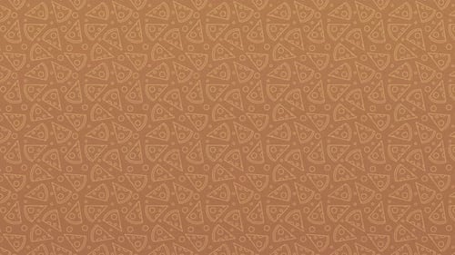 Animated Geometric Pizza Slices Seamless Looping Background