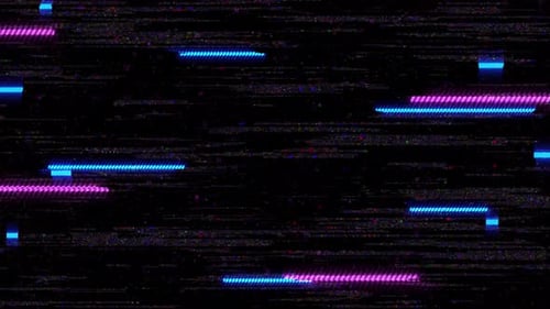 Digital glitch damaged effect.