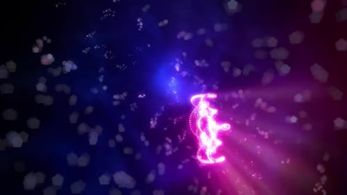 Animation de foudre au néon