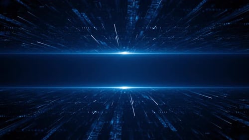 Corredor Digital y Ciberespacio, Negocios, Tecnología Corporativa, Túnel de Partículas, Bucle de Fondo