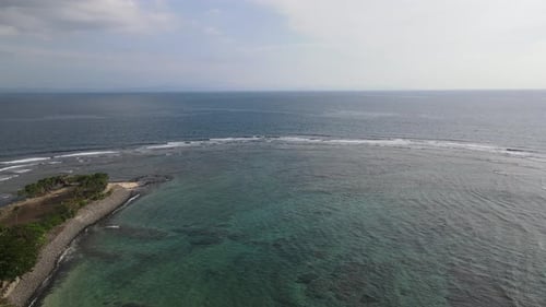 Aerial Beach Waves