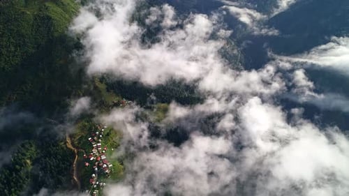 Nebelwolke über dem Plateau